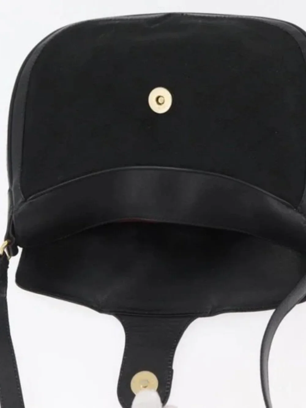 GUCCI GG Canvas Web Sherry Line Shoulder Bag Black Gold 10 02 056 Auth yk20193A